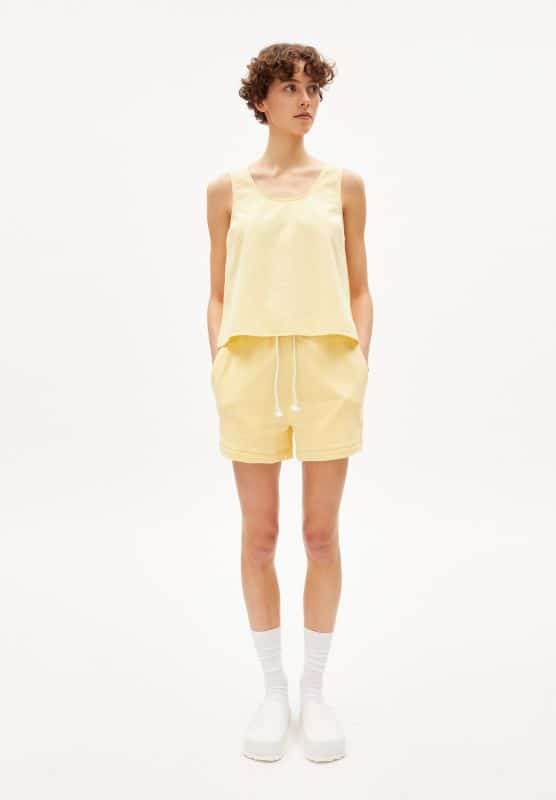 ANCAA LINO - TOP FROM LINEN MIX